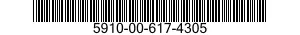 5910-00-617-4305 CAPACITOR,FIXED,PLASTIC DIELECTRIC 5910006174305 006174305