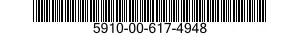 5910-00-617-4948 CAPACITOR,FIXED,CERAMIC DIELECTRIC 5910006174948 006174948