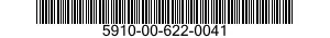 5910-00-622-0041 CAPACITOR,FIXED,PLASTIC DIELECTRIC 5910006220041 006220041