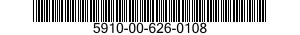 5910-00-626-0108 CAPACITOR,FIXED,PLASTIC DIELECTRIC 5910006260108 006260108