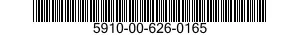 5910-00-626-0165 CAPACITOR,FIXED,PLASTIC DIELECTRIC 5910006260165 006260165