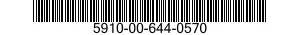 5910-00-644-0570 CAPACITOR,FIXED,CERAMIC DIELECTR 5910006440570 006440570