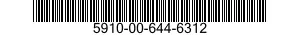 5910-00-644-6312 CAPACITOR,FIXED,CERAMIC DIELECTRIC 5910006446312 006446312