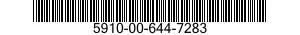 5910-00-644-7283 CAPACITOR,FIXED,MICA DIELECTRIC 5910006447283 006447283