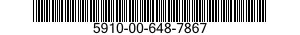 5910-00-648-7867 CAPACITOR,VARIABLE,CERAMIC DIELECTRIC 5910006487867 006487867