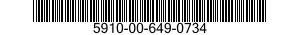 5910-00-649-0734 CAPACITOR,VARIABLE,AIR DIELECTRIC 5910006490734 006490734