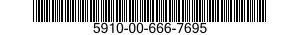 5910-00-666-7695 CAPACITOR,FIXED,CERAMIC DIELECTRIC 5910006667695 006667695