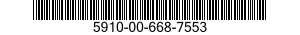 5910-00-668-7553 CAPACITOR,FIXED,PAPER DIELECTRIC 5910006687553 006687553