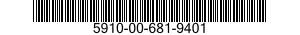 5910-00-681-9401 CAPACITOR,FIXED,MICA DIELECTRIC 5910006819401 006819401