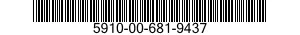 5910-00-681-9437 CAPACITOR,FIXED,CERAMIC DIELECTRIC 5910006819437 006819437