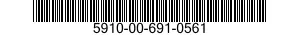 5910-00-691-0561 CAPACITOR,VARIABLE,GLASS DIELECTRIC 5910006910561 006910561