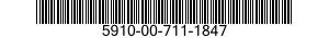 5910-00-711-1847 CAPACITOR,FIXED,PLASTIC DIELECTR 5910007111847 007111847