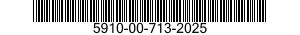 5910-00-713-2025 CAPACITOR,VARIABLE,GLASS DIELECT 5910007132025 007132025