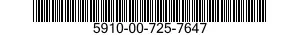 5910-00-725-7647 CAPACITOR,FIXED,MICA DIELECTRIC 5910007257647 007257647