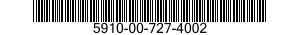 5910-00-727-4002  5910007274002 007274002