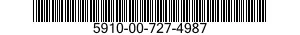 5910-00-727-4987 CAPACITOR,FIXED,GLASS DIELECTRIC 5910007274987 007274987
