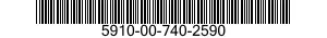 5910-00-740-2590 CAPACITOR,FIXED,PAPER DIELECTRIC 5910007402590 007402590