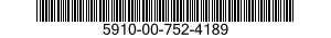 5910-00-752-4189 CAPACITOR,FIXED,CERAMIC DIELECTRIC 5910007524189 007524189