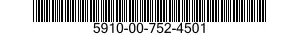 5910-00-752-4501 CAPACITOR,VARIABLE,GLASS DIELECTRIC 5910007524501 007524501