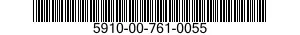 5910-00-761-0055 CAPACITOR,FIXED,CERAMIC DIELECTRIC 5910007610055 007610055