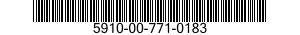 5910-00-771-0183 CAPACITOR,FIXED,ELECTROLYTIC 5910007710183 007710183