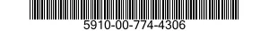 5910-00-774-4306 CAPACITOR,FIXED,PLASTIC DIELECTRIC 5910007744306 007744306