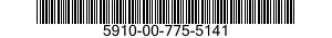 5910-00-775-5141 CAPACITOR,FIXED,PAPER DIELECTRIC 5910007755141 007755141