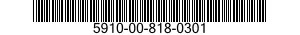 5910-00-818-0301 CAPACITOR,FIXED,PAPER DIELECTRIC 5910008180301 008180301