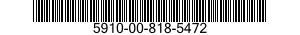 5910-00-818-5472 CAPACITOR,FIXED,PLASTIC DIELECTR 5910008185472 008185472