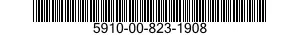 5910-00-823-1908 CAPACITOR,FIXED,ELECTROLYTIC 5910008231908 008231908