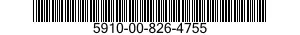 5910-00-826-4755 CAPACITOR,FIXED,PAPER DIELECTRIC 5910008264755 008264755