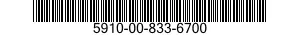 5910-00-833-6700  5910008336700 008336700