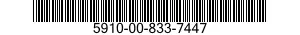 5910-00-833-7447  5910008337447 008337447