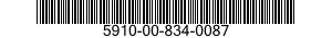 5910-00-834-0087  5910008340087 008340087