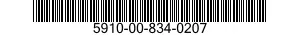 5910-00-834-0207  5910008340207 008340207