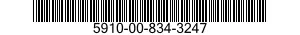 5910-00-834-3247 CAPACITOR,FIXED,PLASTIC DIELECTRIC 5910008343247 008343247