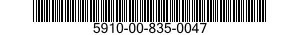 5910-00-835-0047  5910008350047 008350047