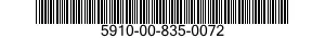 5910-00-835-0072  5910008350072 008350072