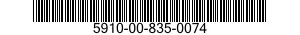 5910-00-835-0074  5910008350074 008350074