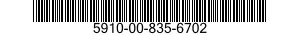 5910-00-835-6702  5910008356702 008356702