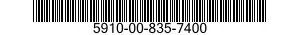 5910-00-835-7400  5910008357400 008357400
