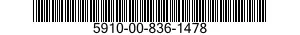 5910-00-836-1478  5910008361478 008361478