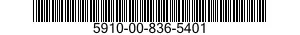 5910-00-836-5401  5910008365401 008365401