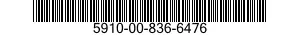 5910-00-836-6476  5910008366476 008366476