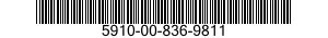 5910-00-836-9811  5910008369811 008369811