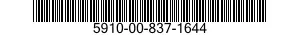 5910-00-837-1644  5910008371644 008371644