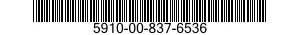 5910-00-837-6536  5910008376536 008376536