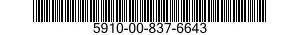 5910-00-837-6643  5910008376643 008376643