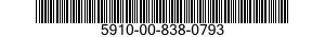 5910-00-838-0793  5910008380793 008380793