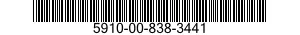 5910-00-838-3441  5910008383441 008383441
